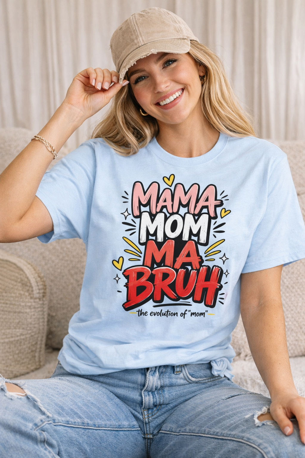 Funny Mom Shirt “Mama Mom Ma Bruh”, Mom Life T-Shirt, Mother’s Day Gift