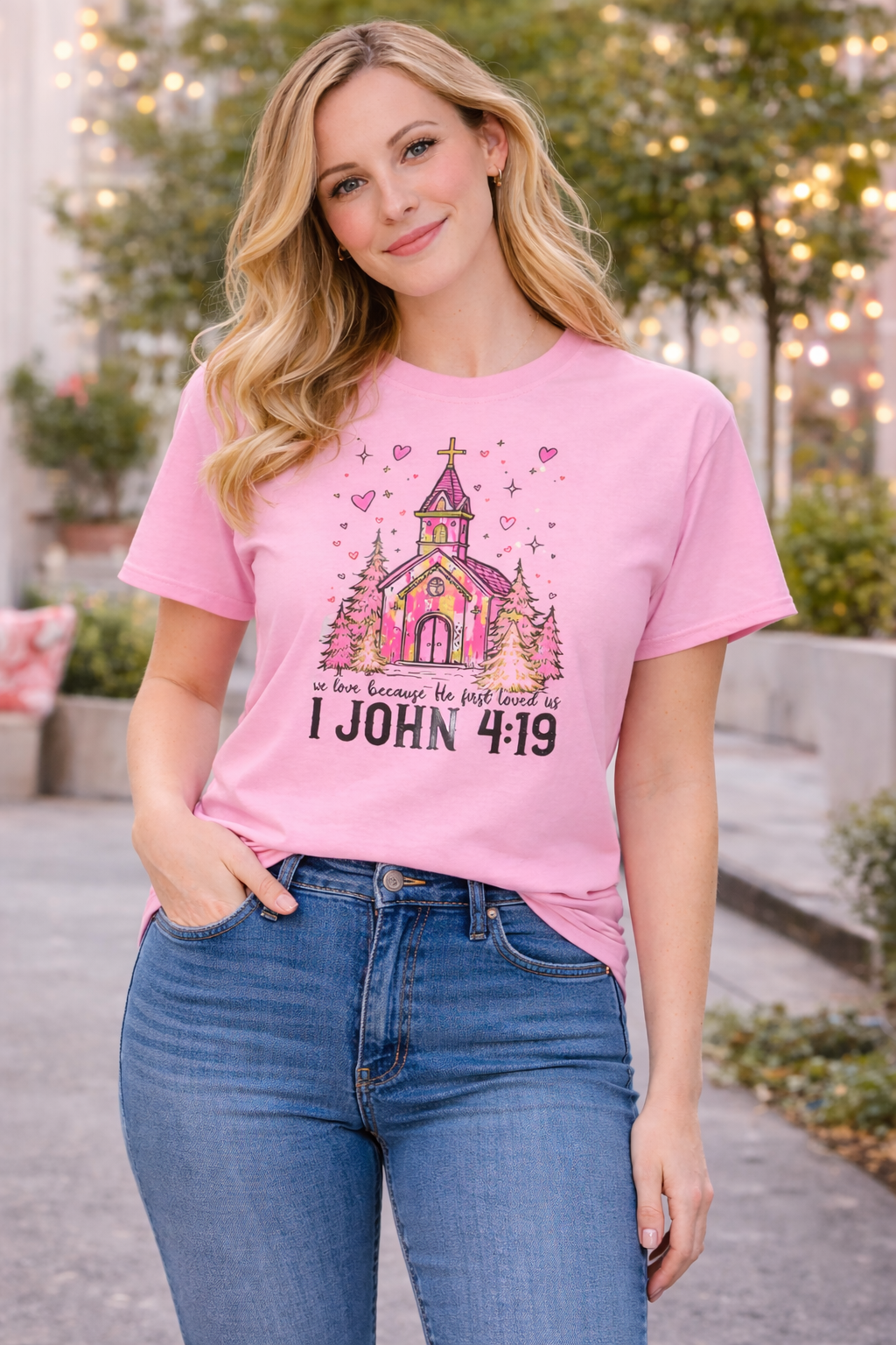 In Love Because He First Loved Us – 1 John 4:19 T‑Shirt