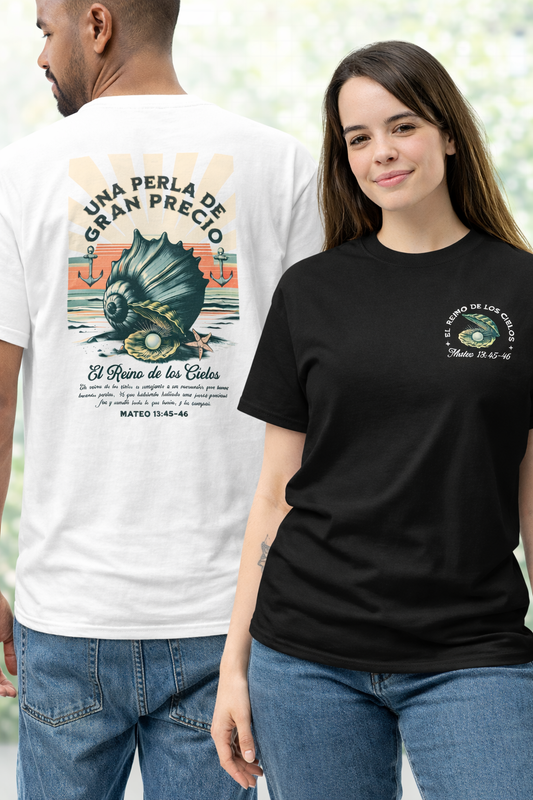 Camiseta “Una Perla de Gran Precio” – Mateo 13:45–46