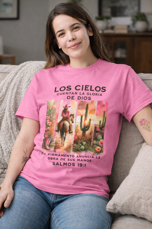Camiseta “Los Cielos Cuentan la Gloria de Dios” – Salmos 19:1