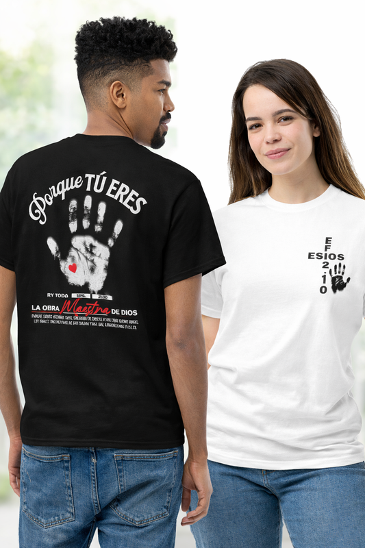 Camiseta “Porque Tú Eres la Obra Maestra de Dios” – Efesios 2:10