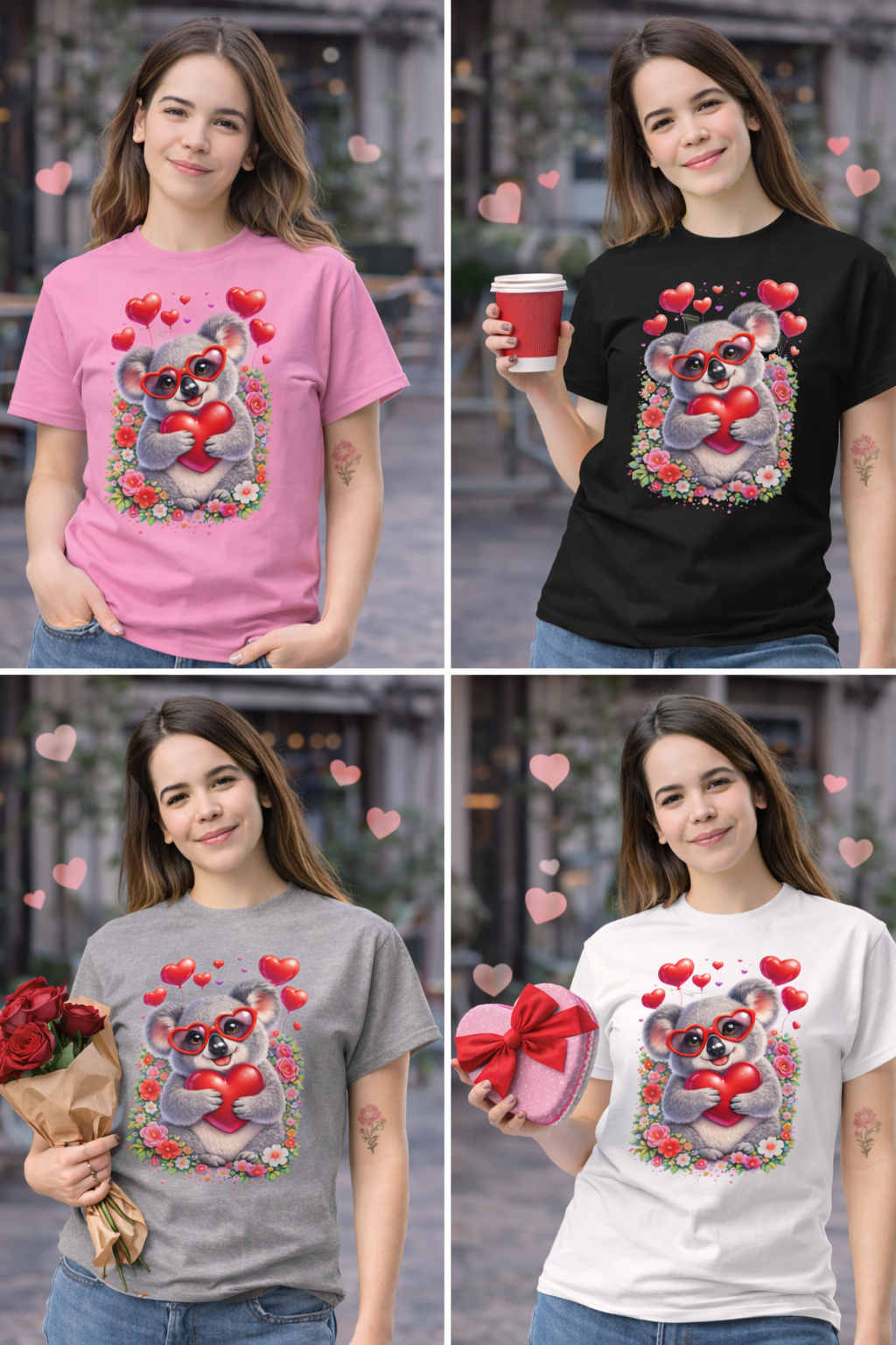 Valentine Koala Love Women’s T-Shirt