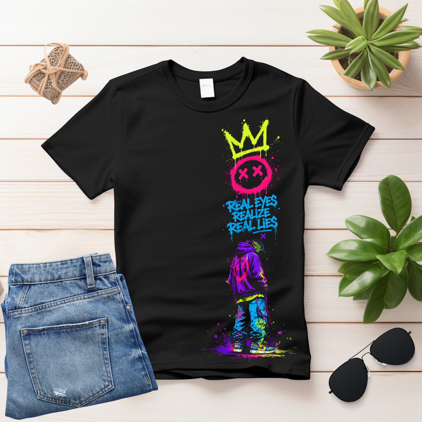 Real Eyes Realize Real Lies Streetwear T-Shirt