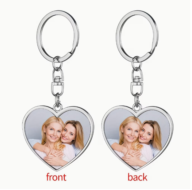 Photo Heart Keychain
