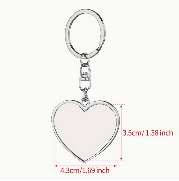 Photo Heart Keychain