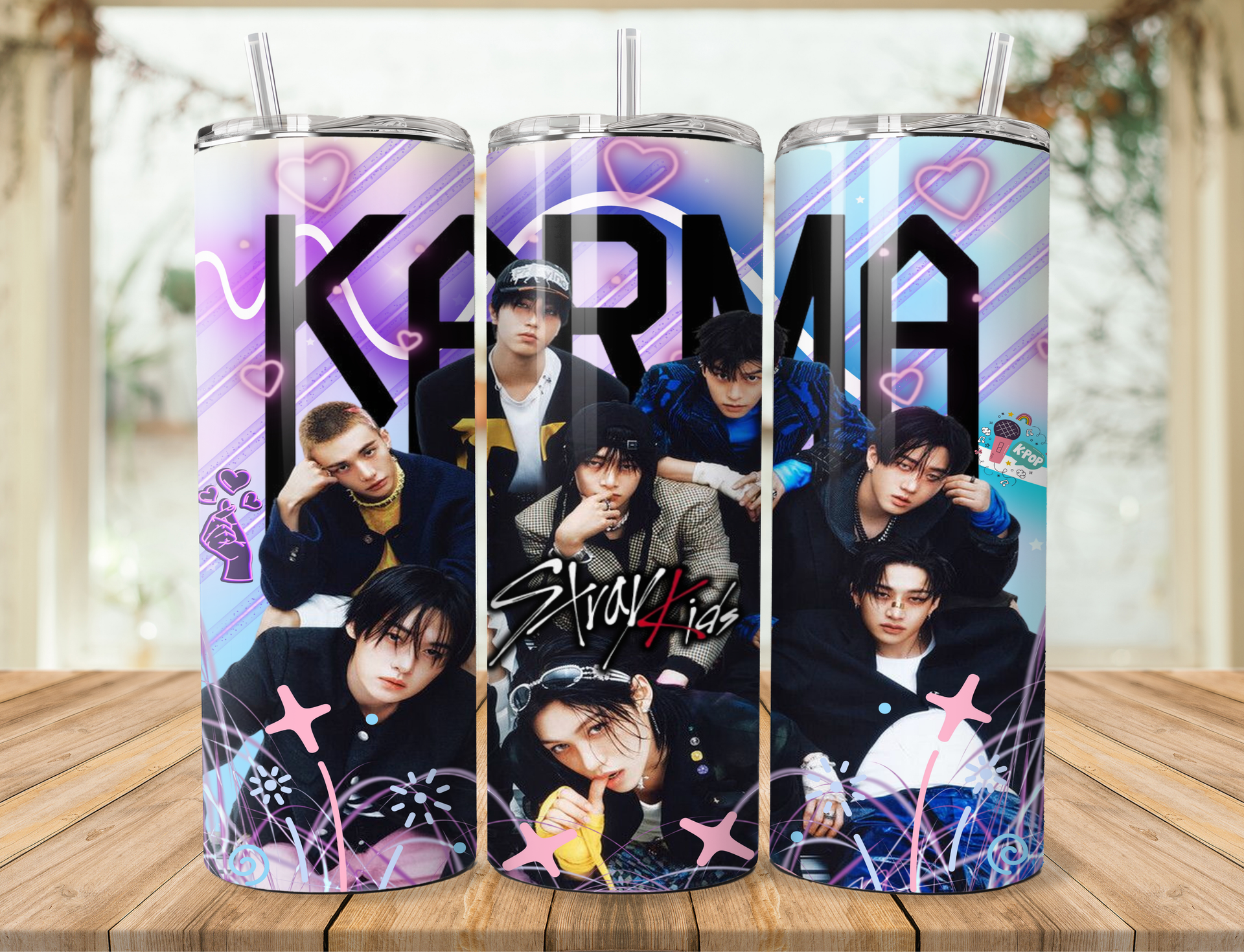Stray Kids SKZ Tumbler/Water Bottle – Lil Sky Creations