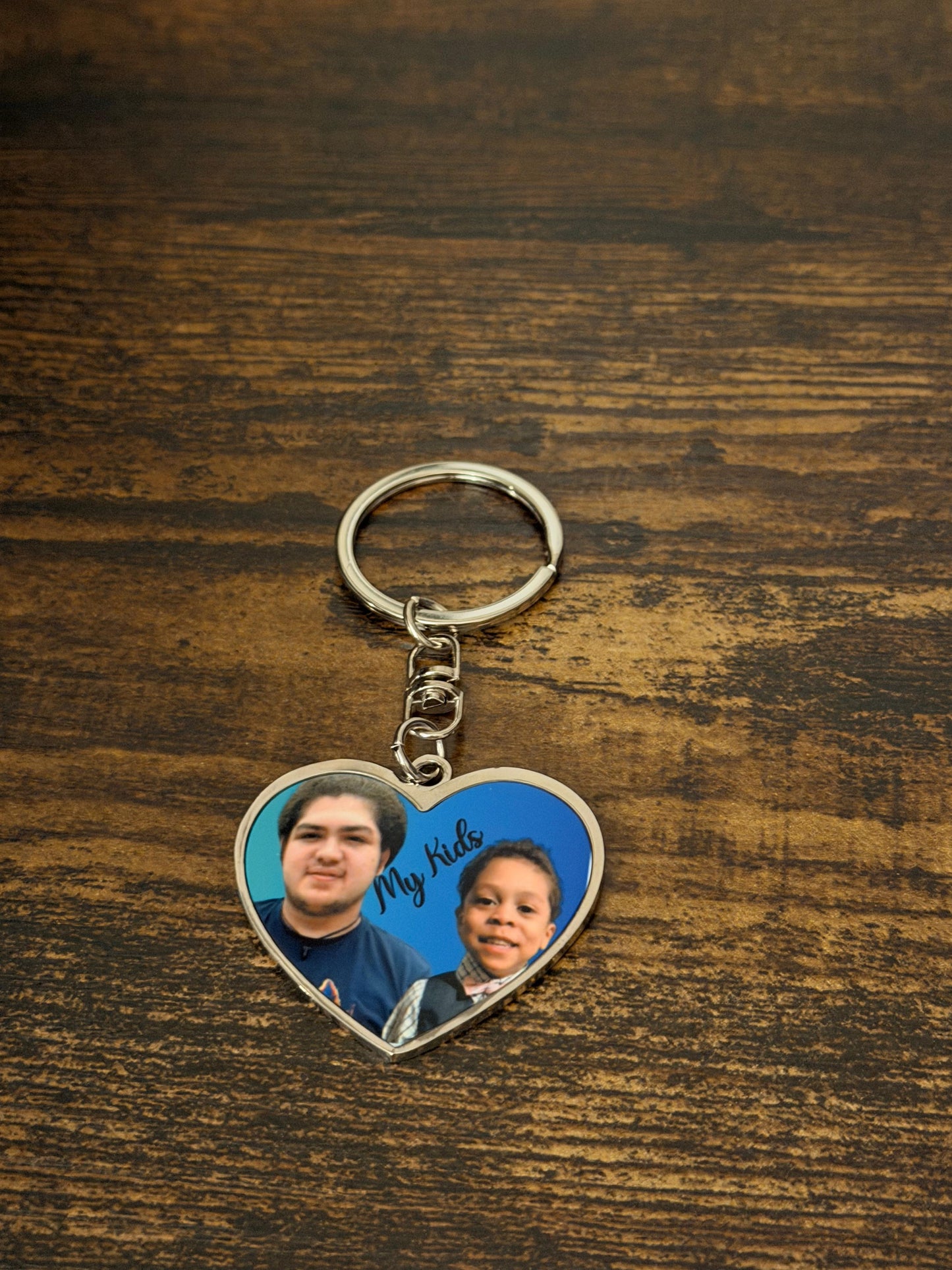 Photo Heart Keychain