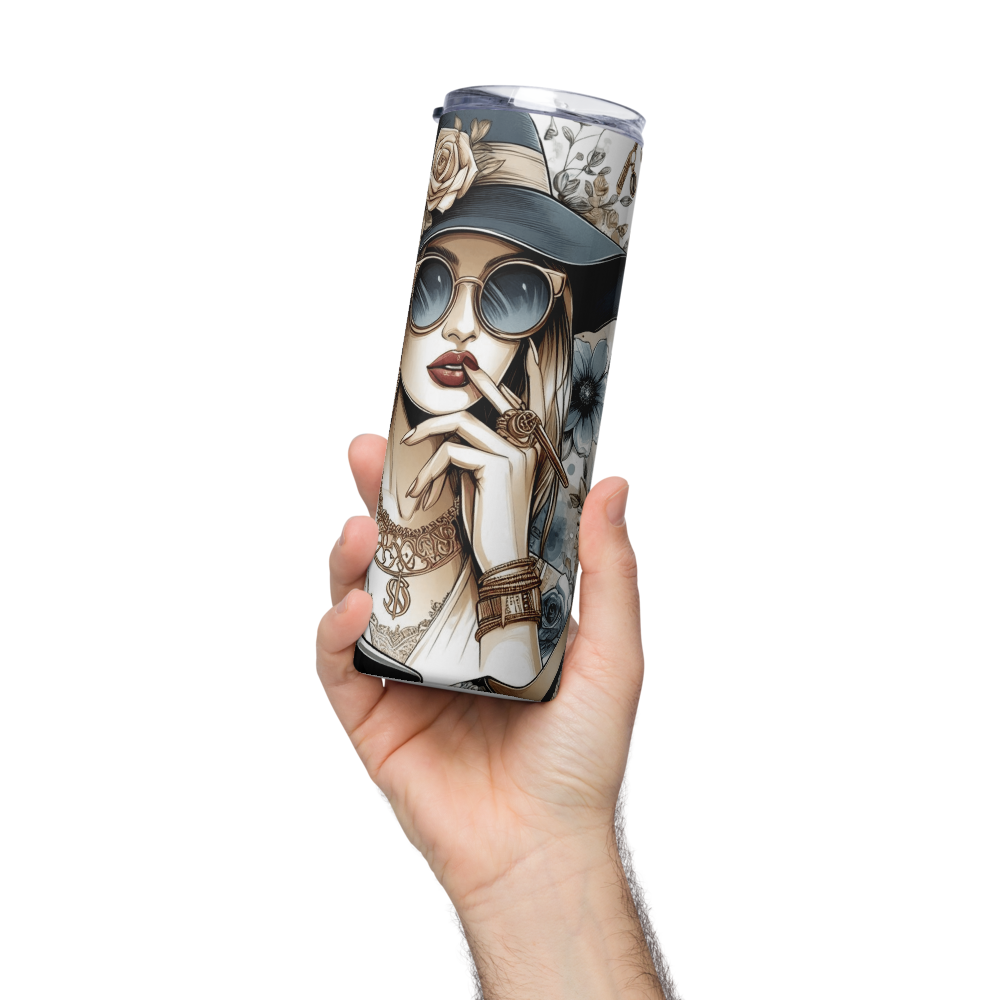 Vintage Elegant Woman Tumbler image 1