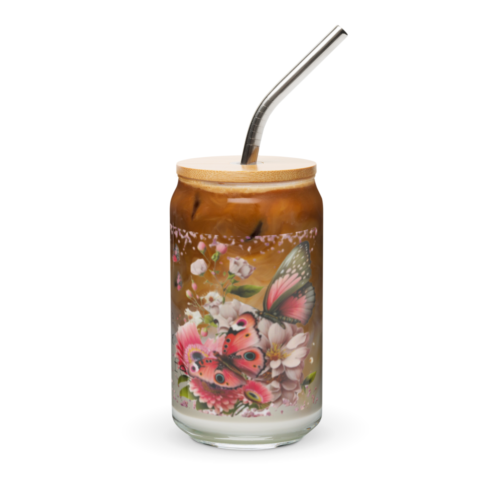 Positivity Glass Cup w/Lid image 1