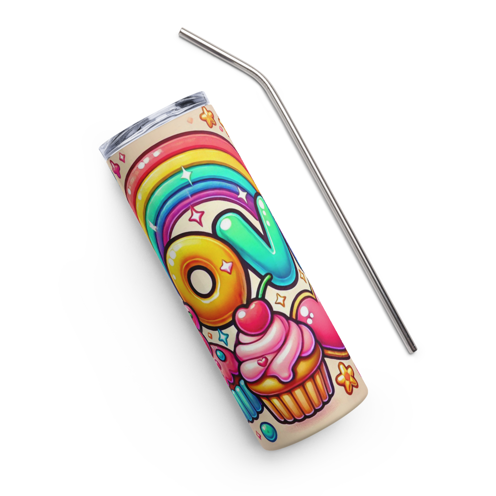 Love (Candy & Rainbow) Tumbler image 6