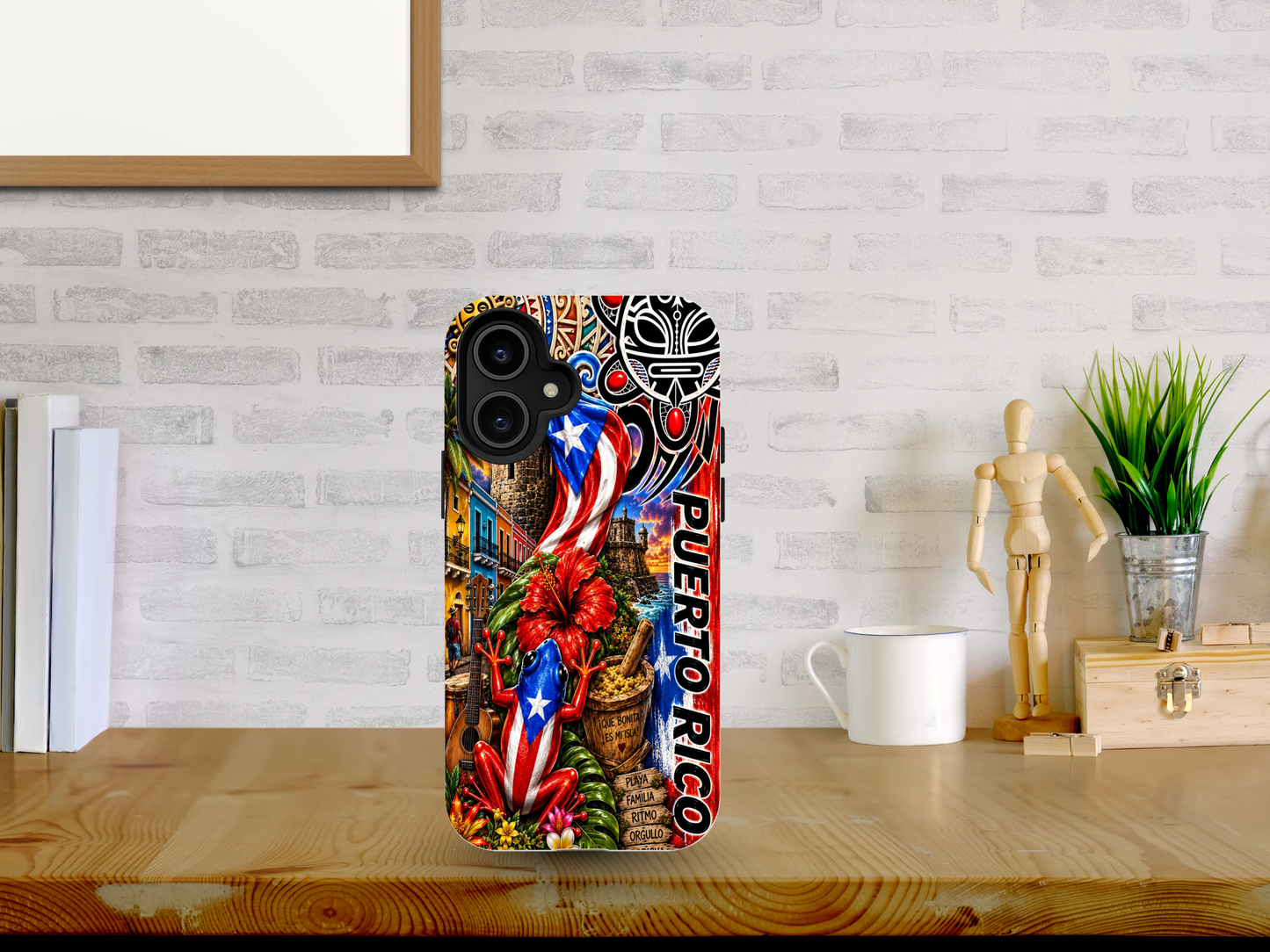 Puerto Rico Phone Case | Boricua Coquí Flag Tropical Protective Case