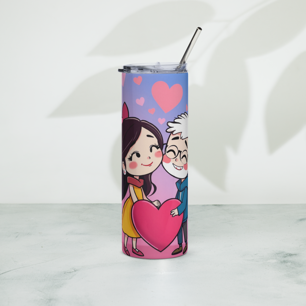 Valentine Couple Metal Tumbler image 0