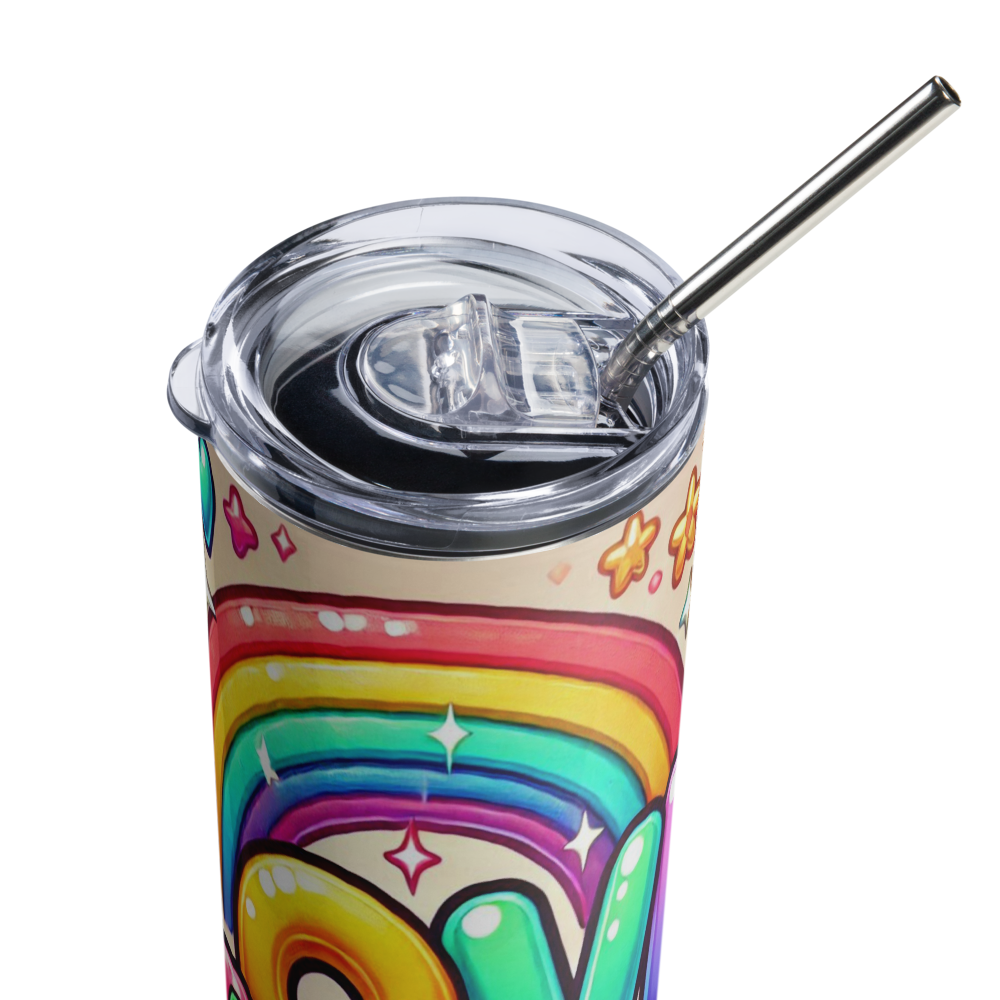 Love (Candy & Rainbow) Tumbler image 5