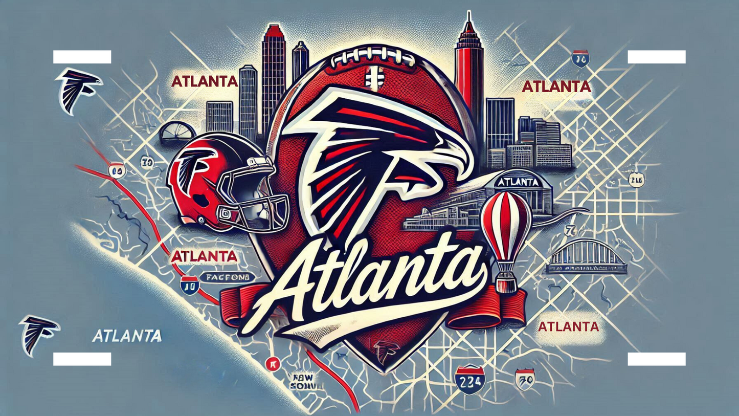 Atlanta Falcons Teams Custom License Plate image 1