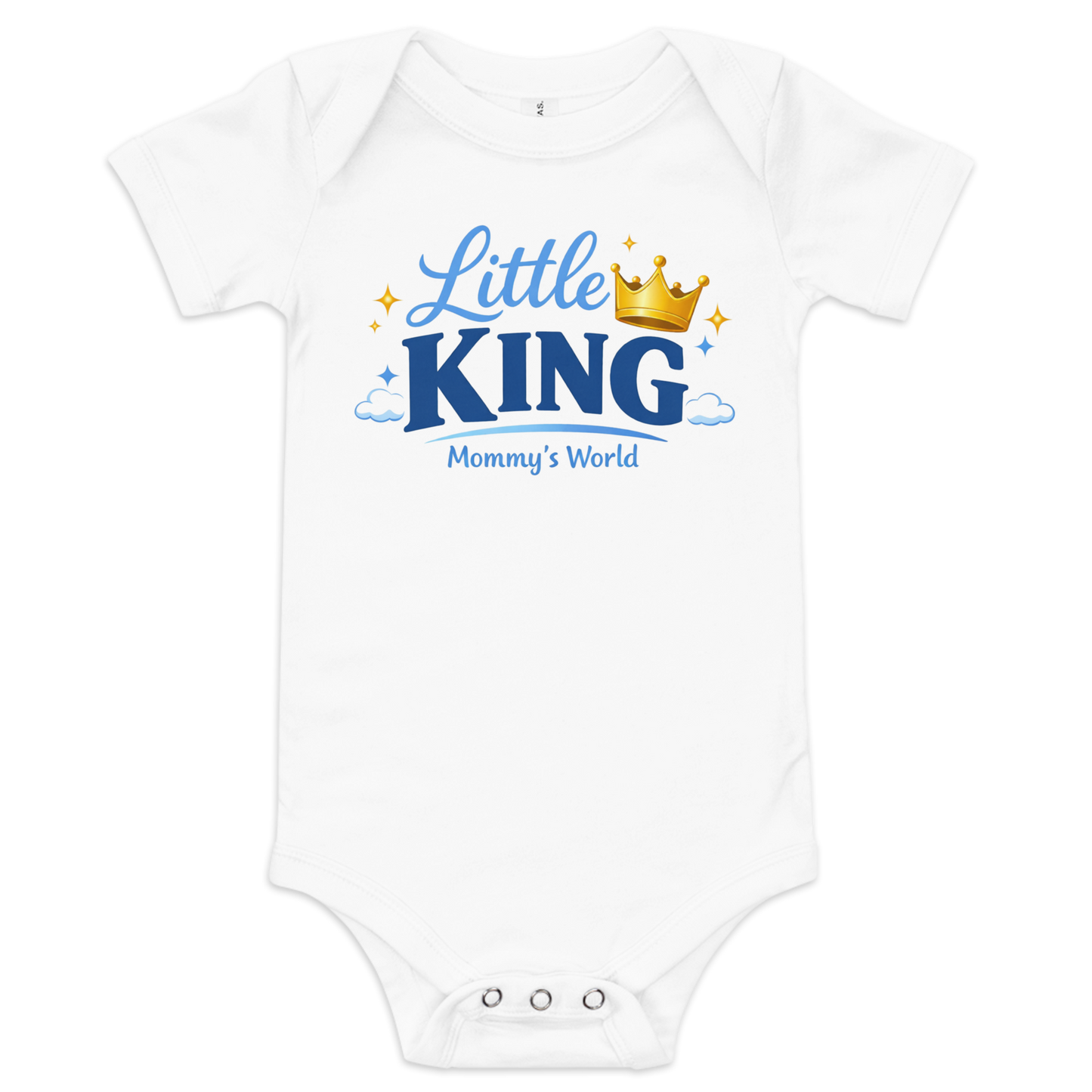 Little King Mommy's World Baby Onesie – Cute Baby Boy Crown Bodysuit