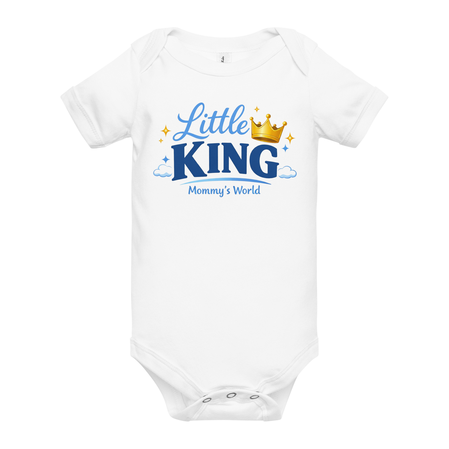 Little King Mommy's World Baby Onesie – Cute Baby Boy Crown Bodysuit