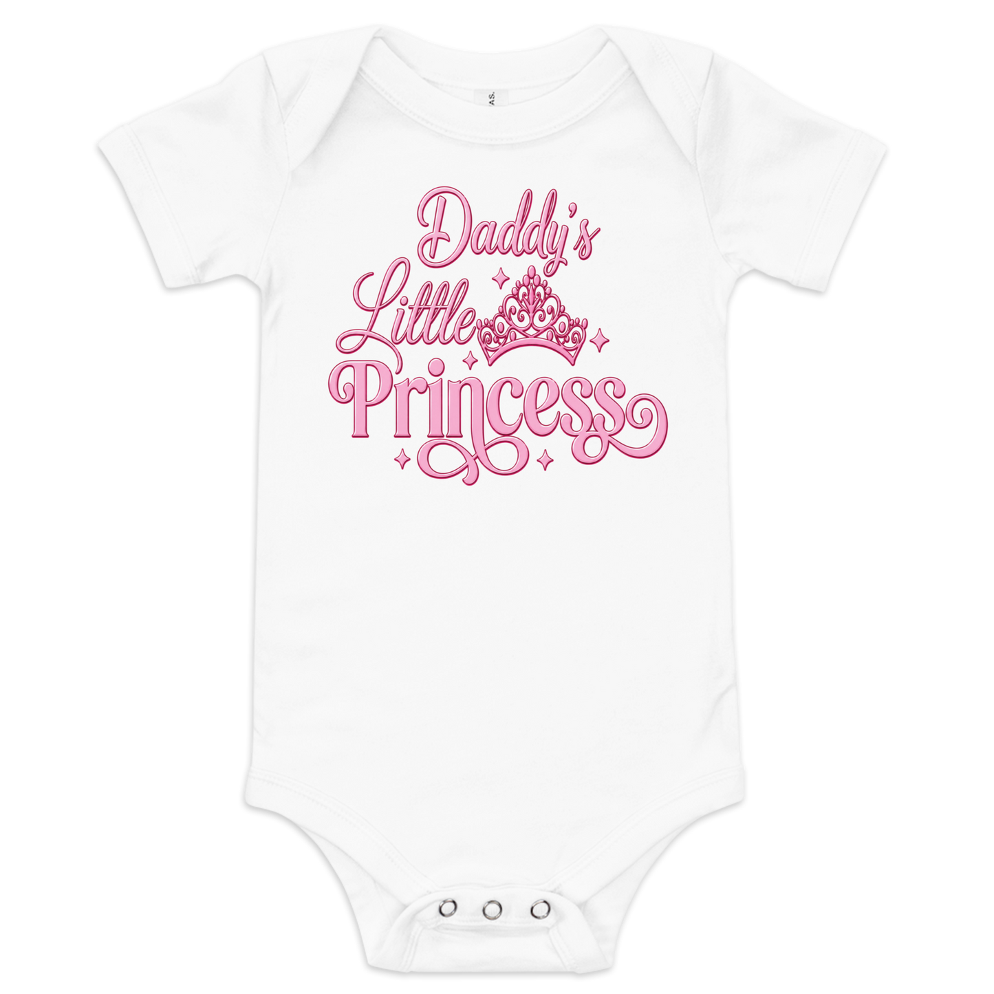 Daddy's Little Princess Baby Onesie – Cute Pink Crown Infant Bodysuit