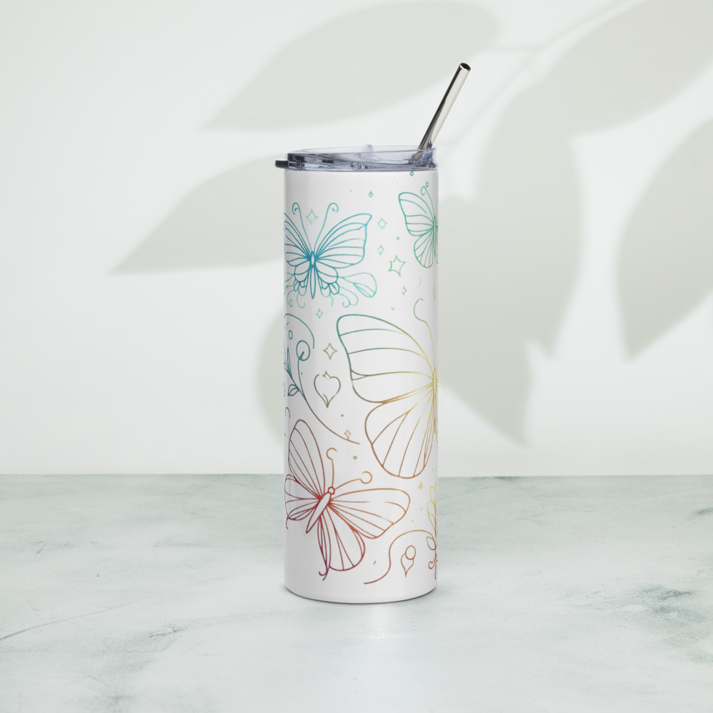 Personalized Butterfly Tumbler image 0