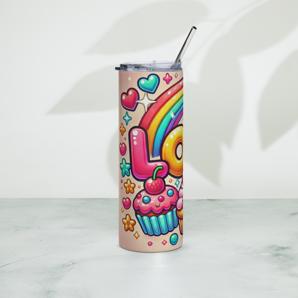 Love (Candy & Rainbow) Tumbler image 0