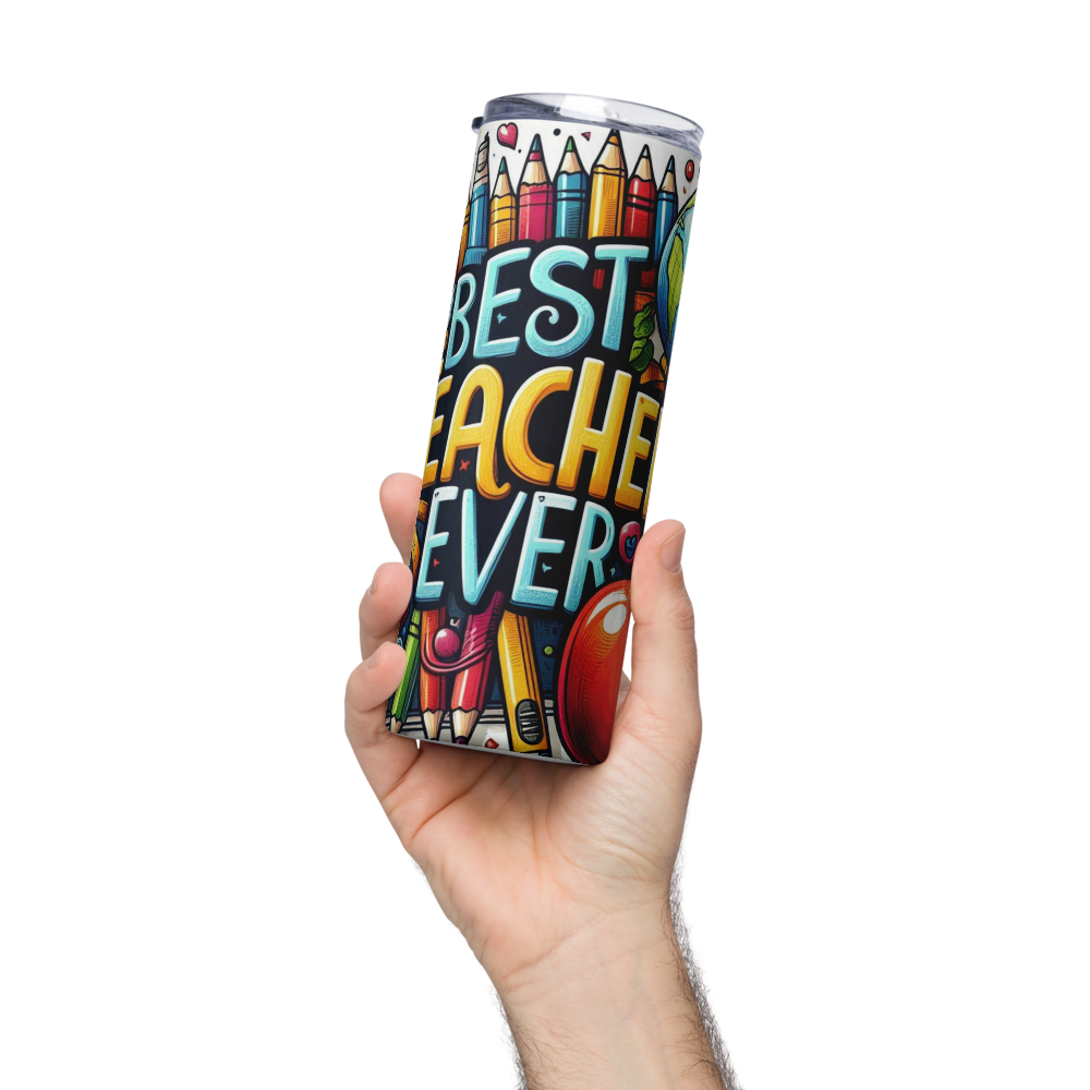 Best Teacher Ever Design Tumbler image 6