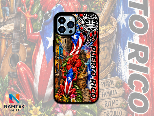 Puerto Rico Phone Case | Boricua Coquí Flag Tropical Protective Case
