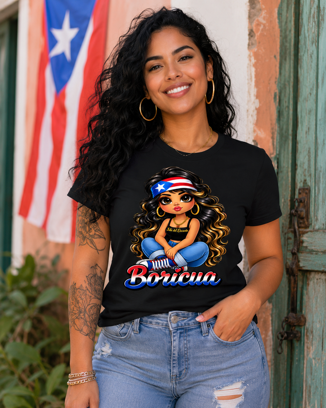Boricua Girl Puerto Rico T-Shirt – Puerto Rican Pride Graphic Tee 🇵🇷
