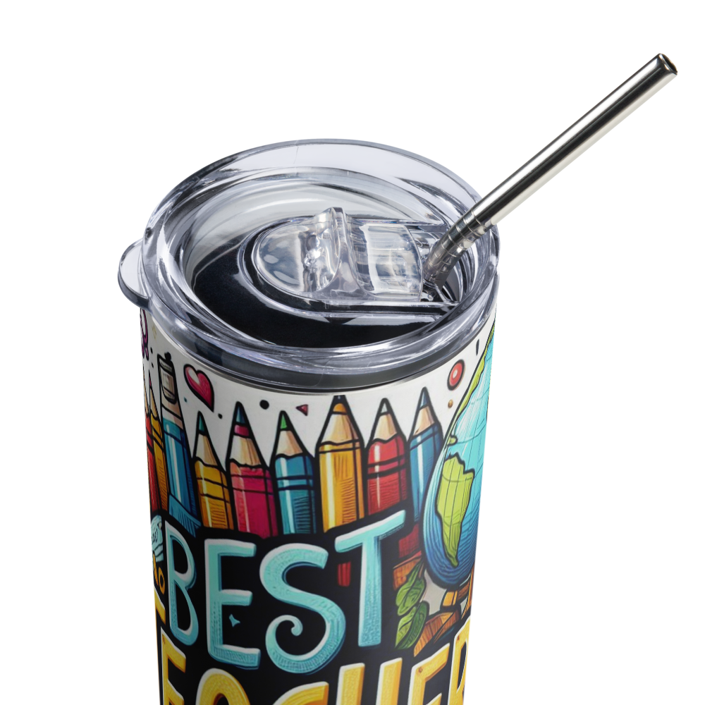 Best Teacher Ever Design Tumbler image 8