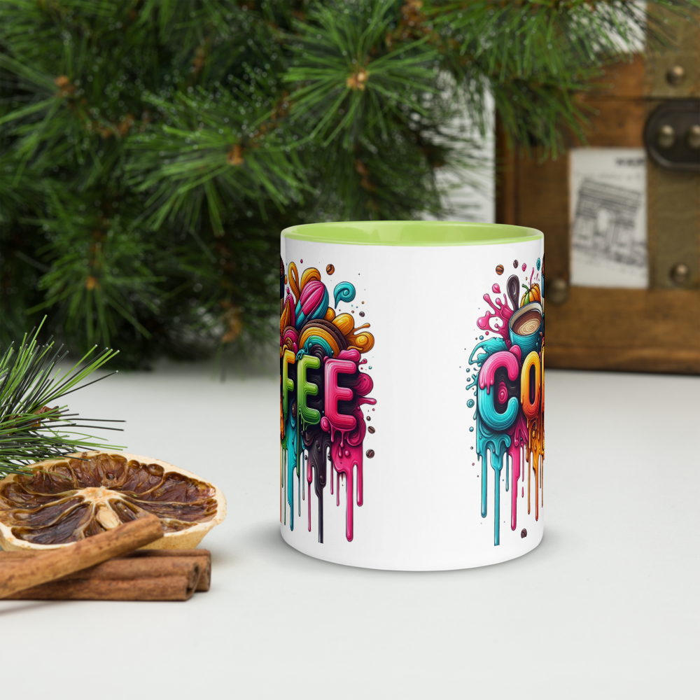 Coffee (Dripping Colors) - Colored Mug image 5