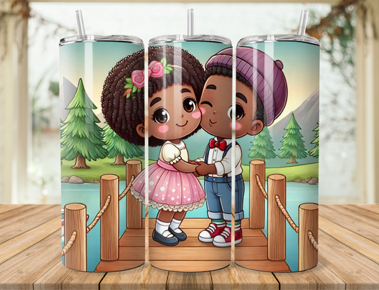 Couple On Dock Tumbler