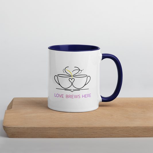 Love Brews Here - Colored Mug image 0