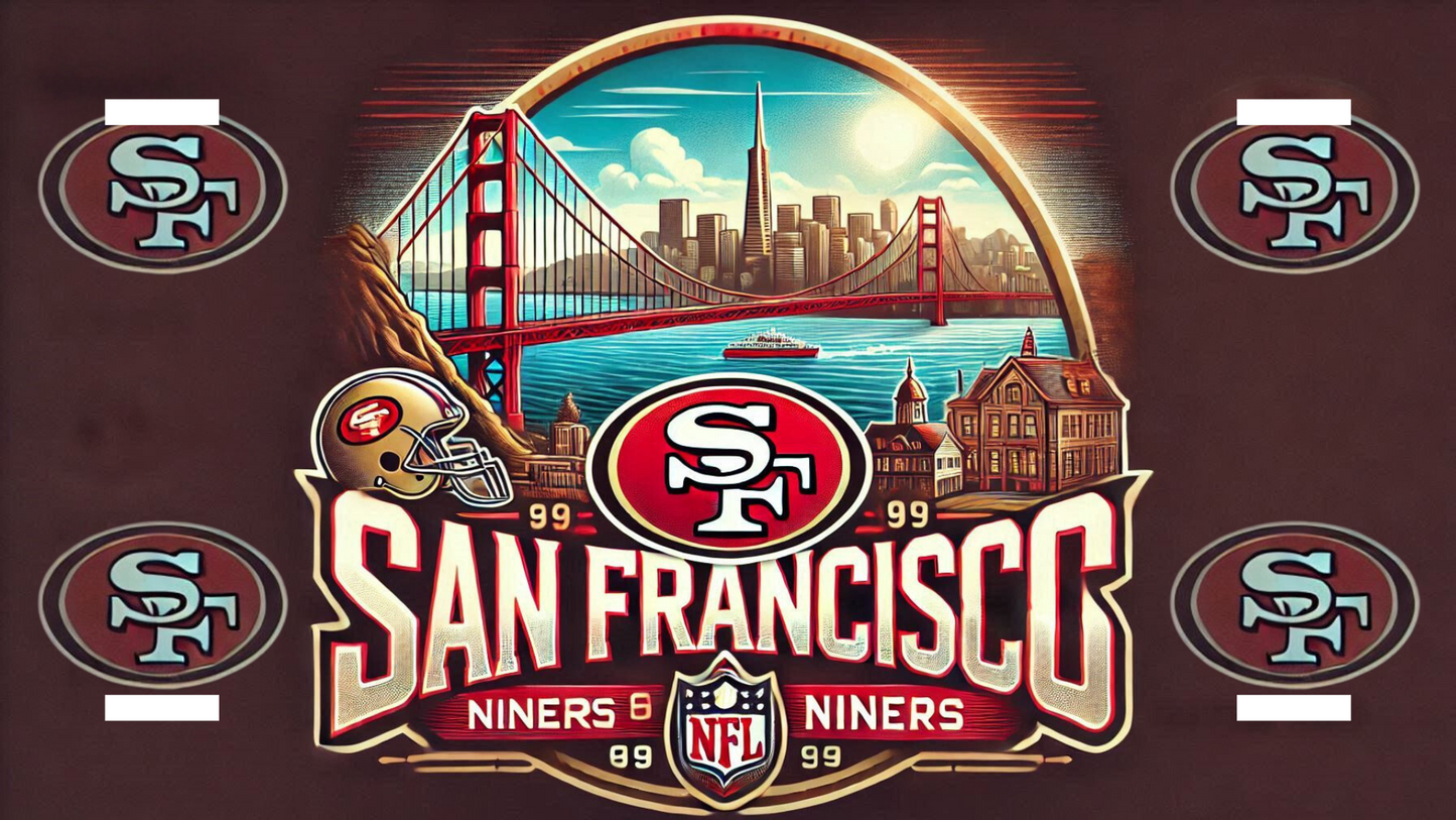 San Francisco Niners License Plate Design image 1