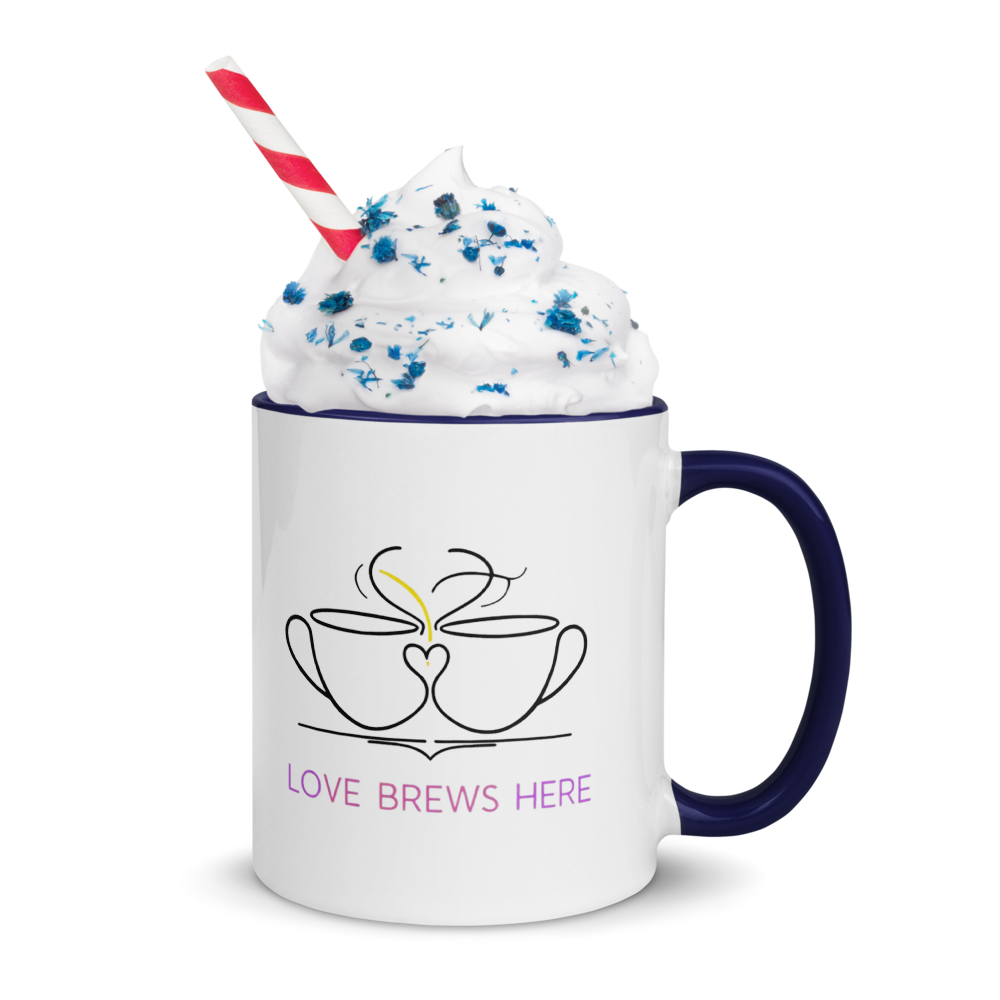 Love Brews Here - Colored Mug image 1