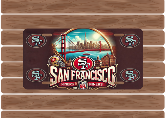 San Francisco Niners License Plate Design image 0