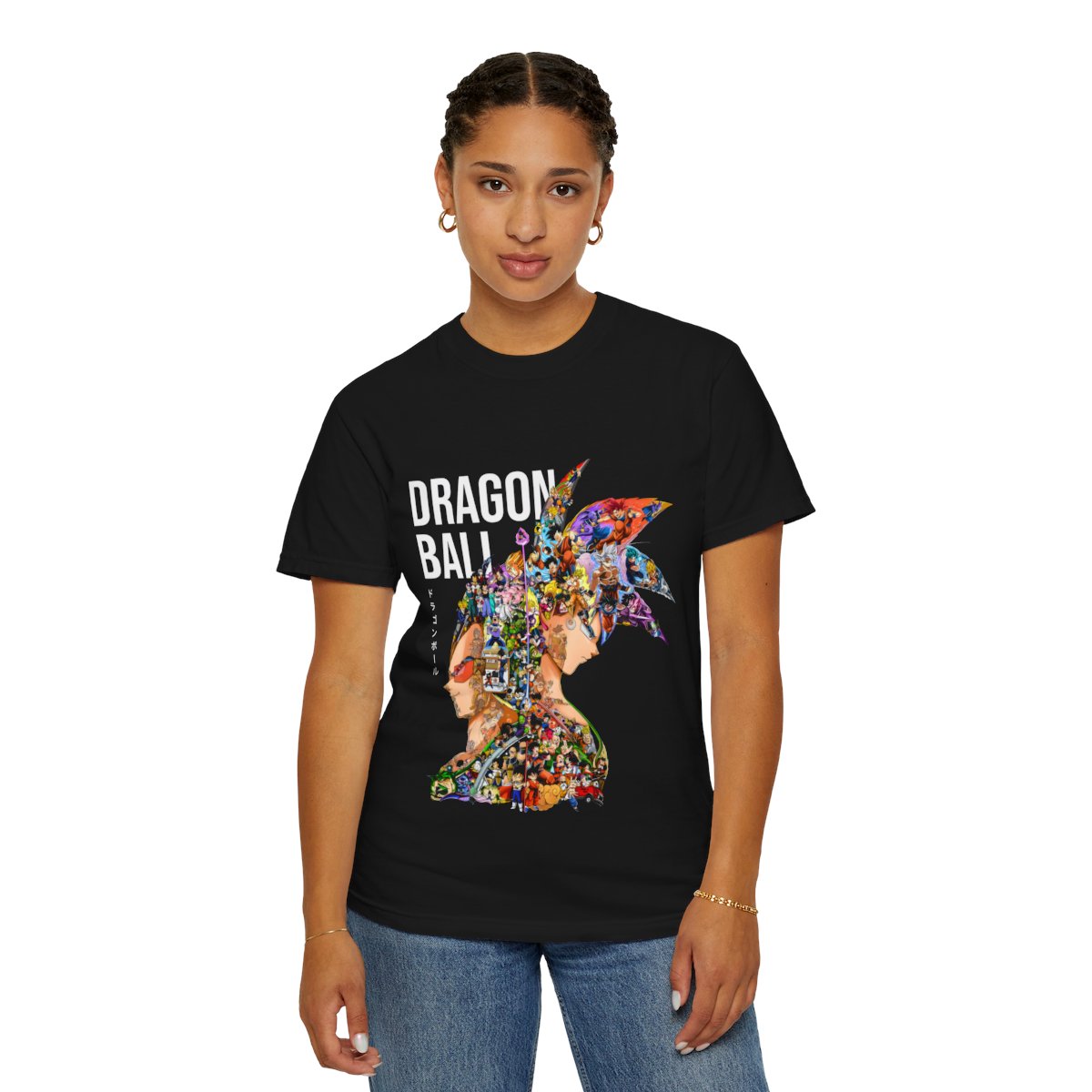 Epic Anime Warriors Collage Graphic T-Shirt