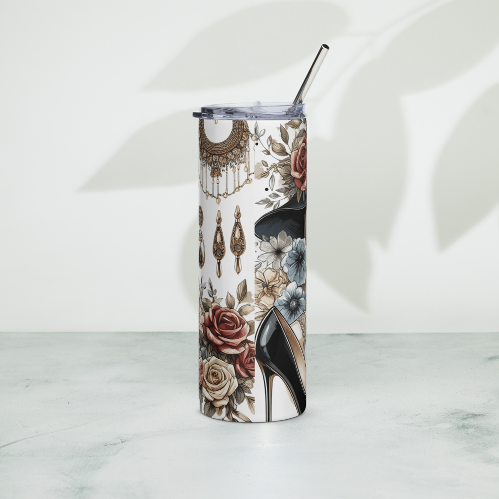 Vintage Elegant Woman Tumbler image 2