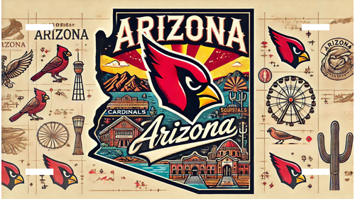 Arizona Cardinals Custom License Plate image 1