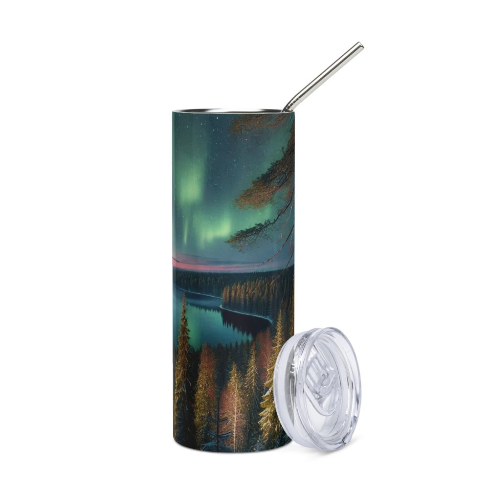 Nature with Northern Lights Tumbler image 6