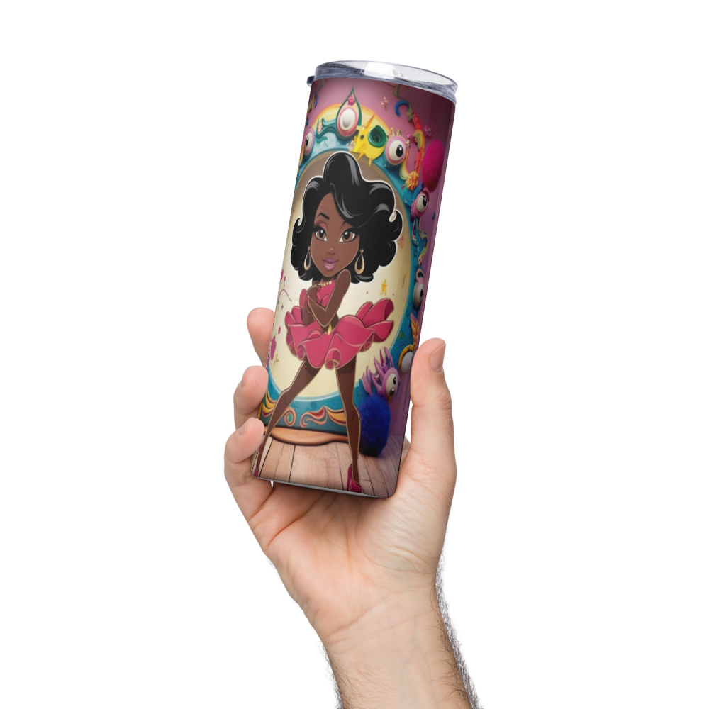 Her Power, Her Voice Metal Tumbler image 2