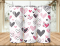 Valentine Heart Pattern Tumbler – Multiple Designs Available | 20oz Stainless Steel