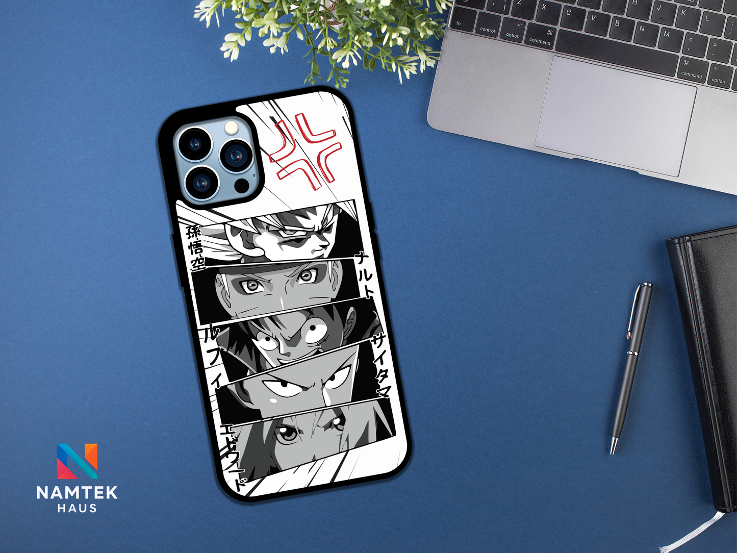 Legendary Anime Heroes Phone Case – Iconic Anime Crossover Design