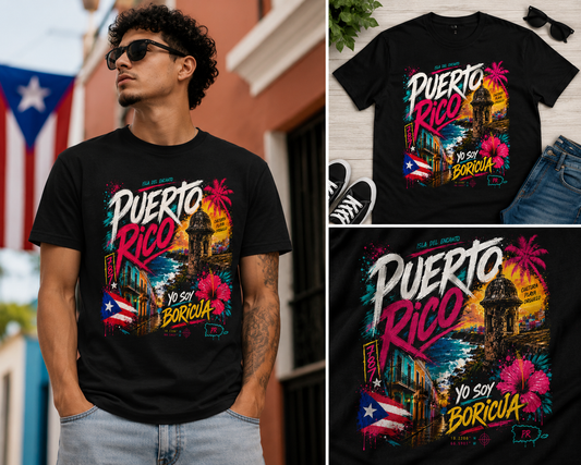 787 Yo Soy Boricua Puerto Rico Pride Graphic T-Shirt