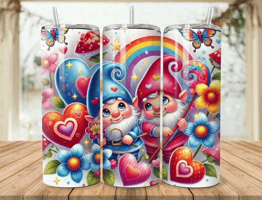 Valentine Gnomes Tumbler