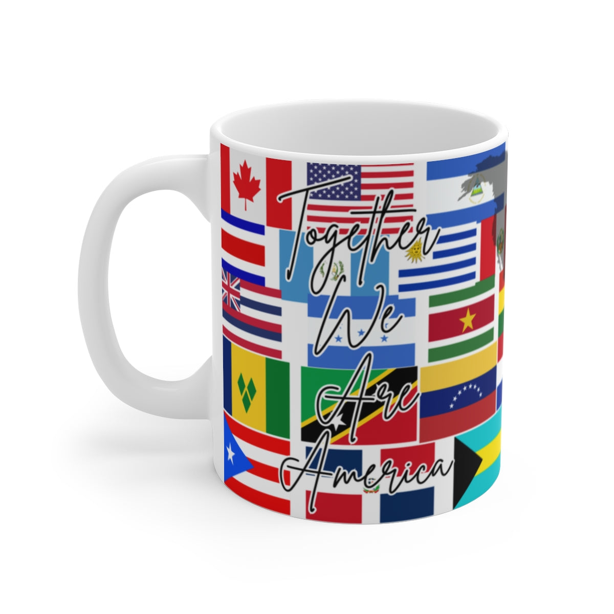 Together We Are America Mug – Americas Flags Coffee Mug 11oz
