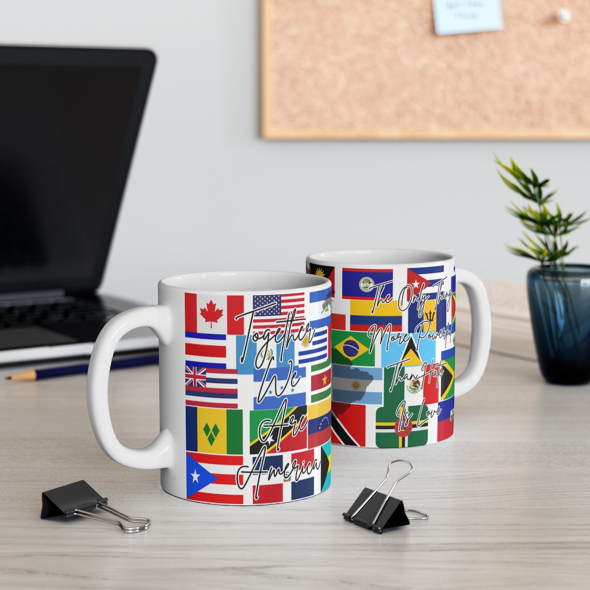 Together We Are America Mug – Americas Flags Coffee Mug 11oz