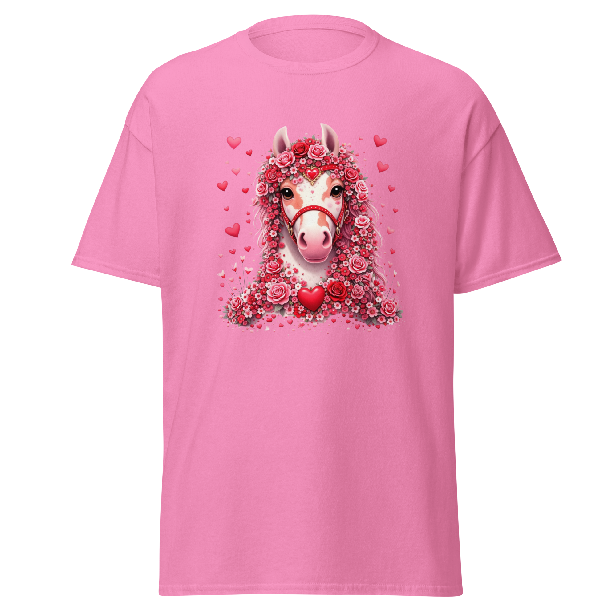 Valentine Pony Floral Graphic T-Shirt