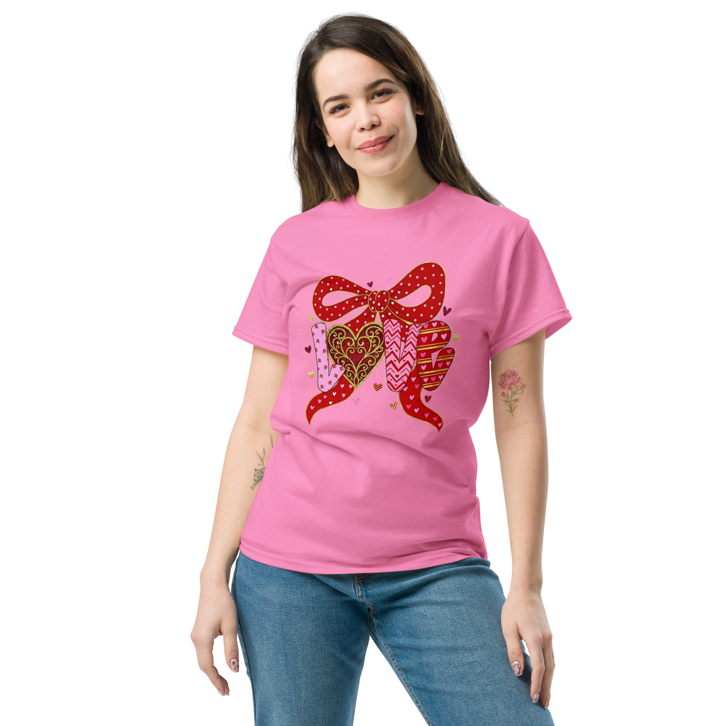 Valentine Love Bow Women’s T-Shirt