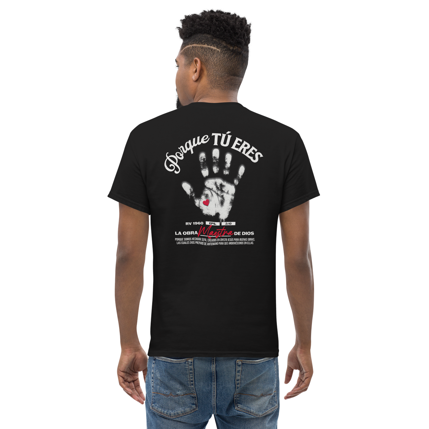 Camiseta “Porque Tú Eres la Obra Maestra de Dios” – Efesios 2:10