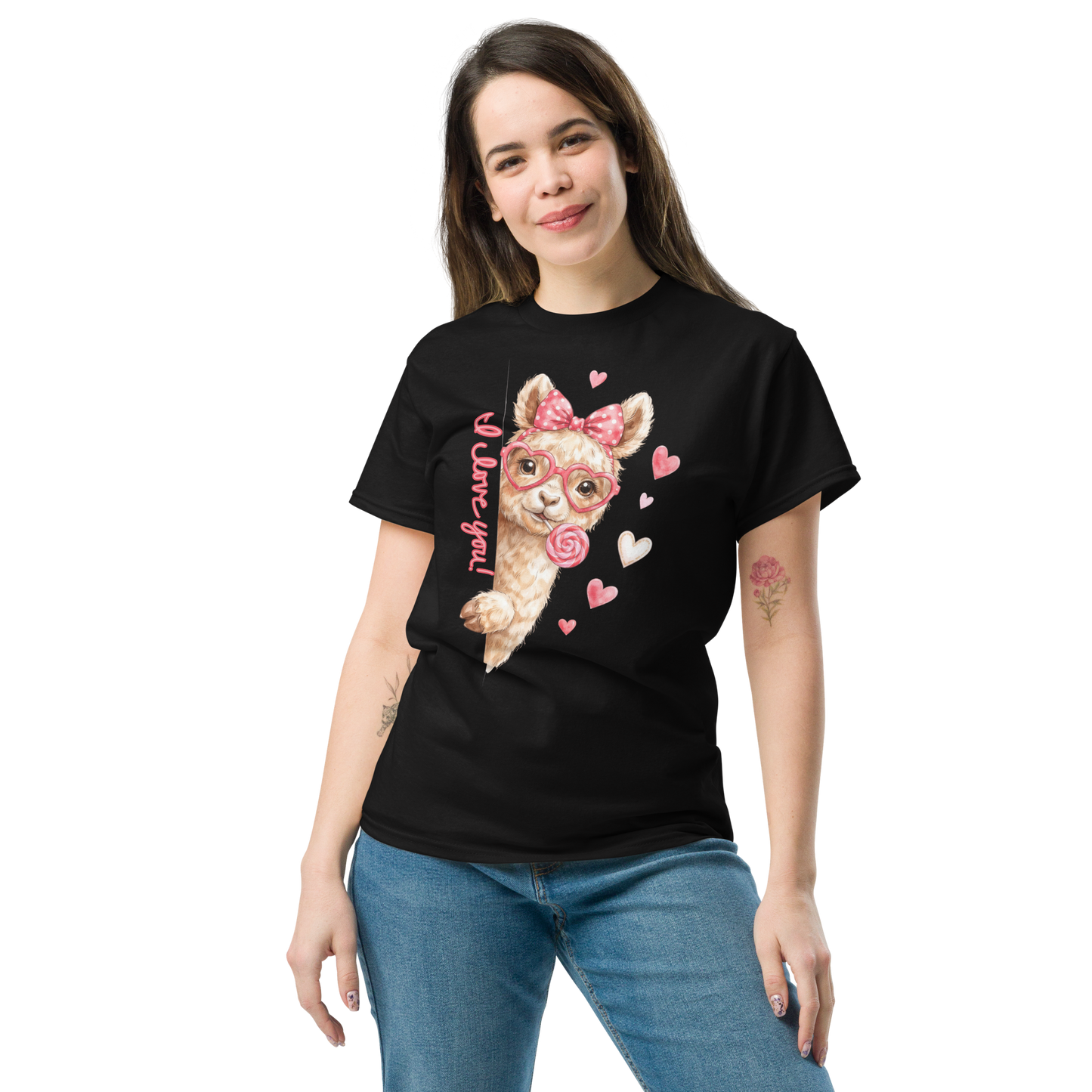 Cute Valentine Alpaca T-Shirt