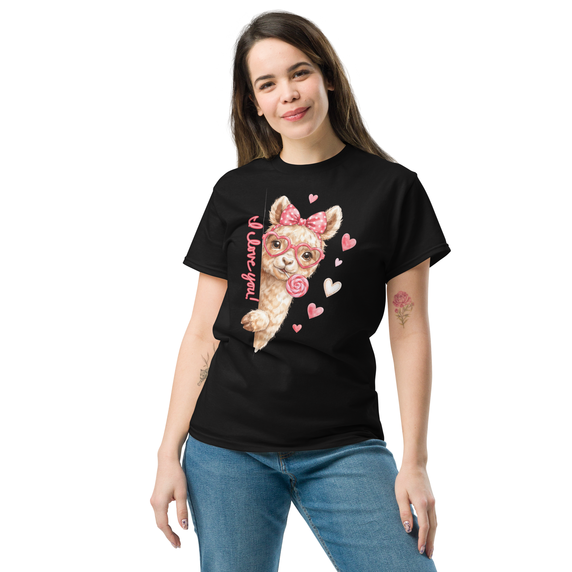 Cute Valentine Alpaca T-Shirt
