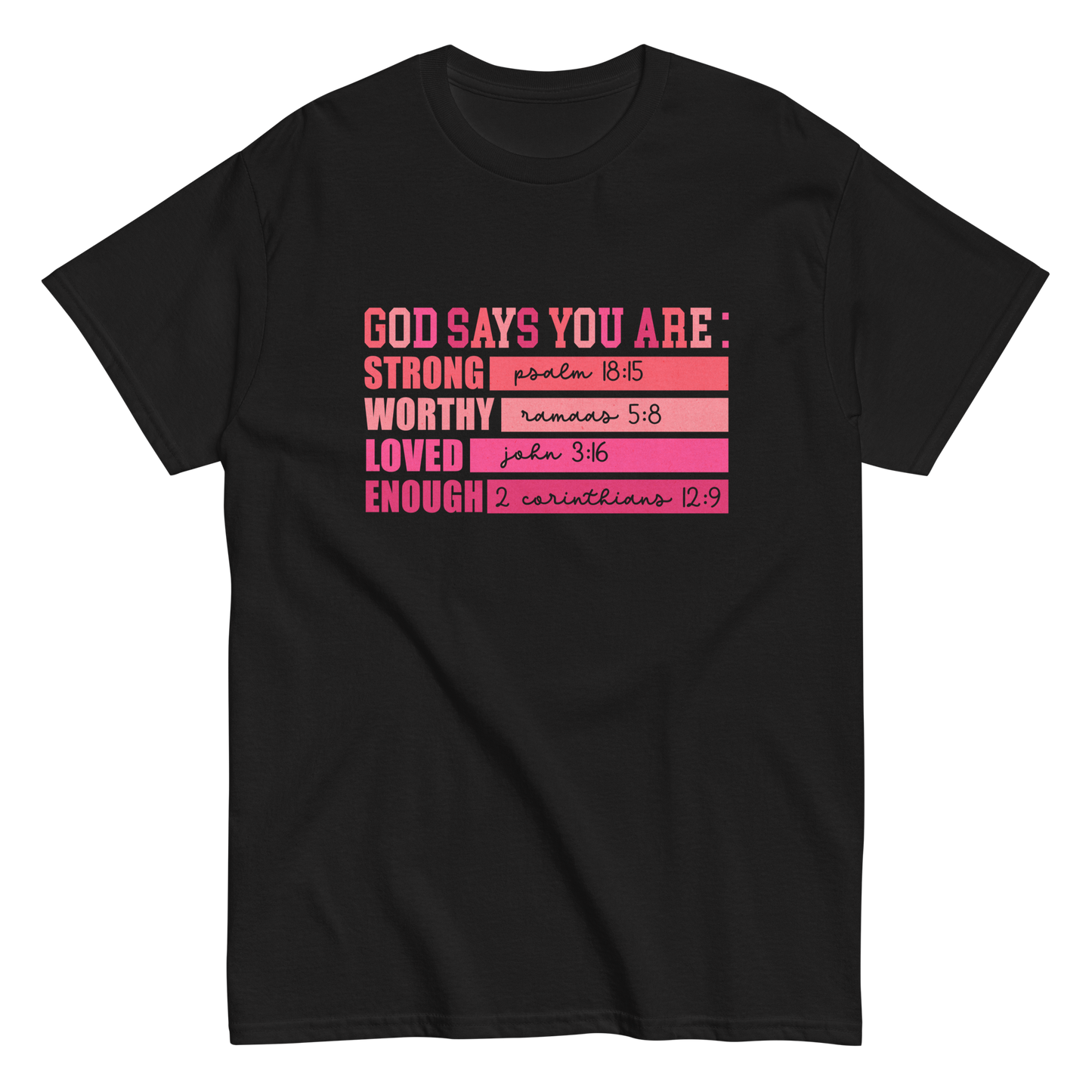 God Says You Are – Faith-Based Christian T-Shirt